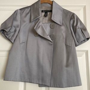 Silver short “bed” jacket